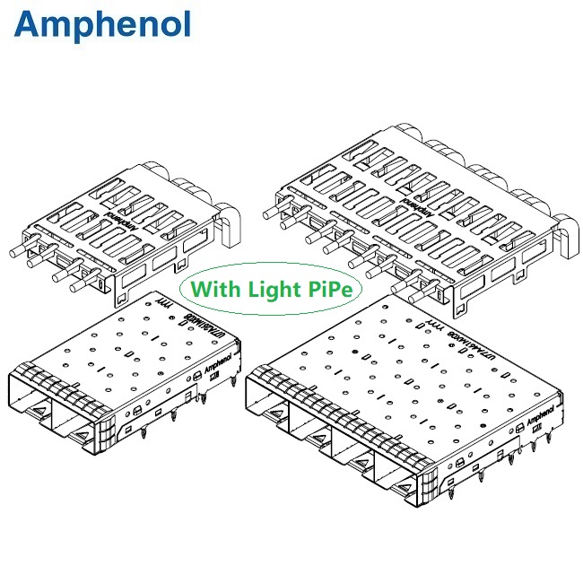SFP+ 1xN Cage With Light Pipe (1X2,1X4,1X6)