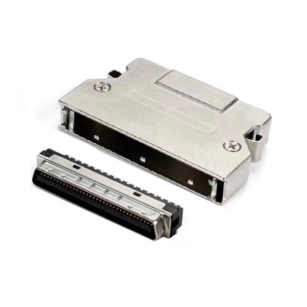SCSI 68Pin Male Connector With Zinc Hood(Latch Type)