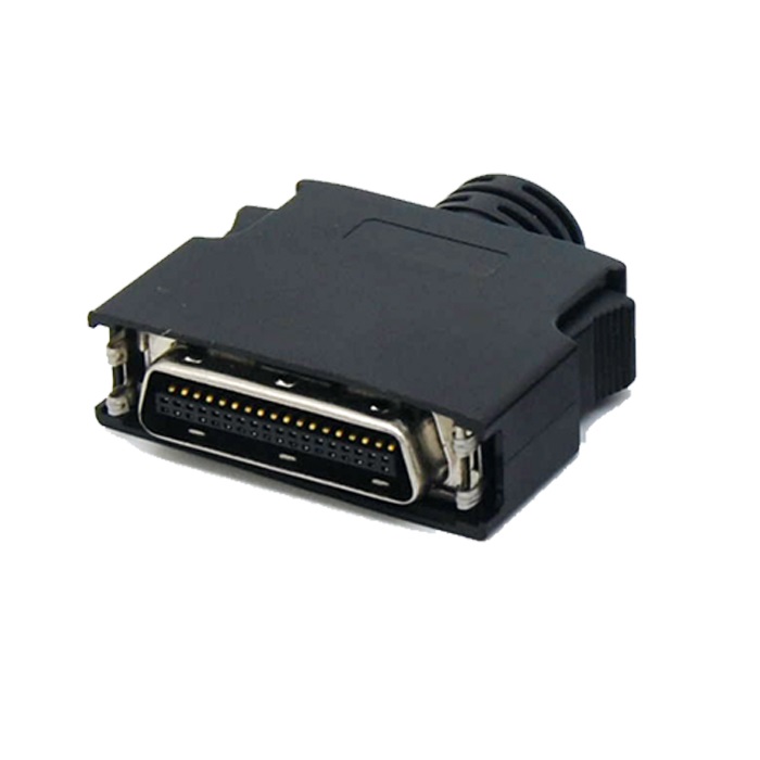 SCSI 36Pin Male Connector With ABS Hood Latch Type