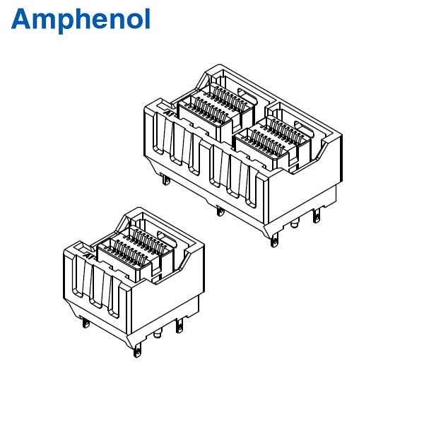 MiniSAS HD 36Pin V/T Connector (1x1, 1x2 Type)