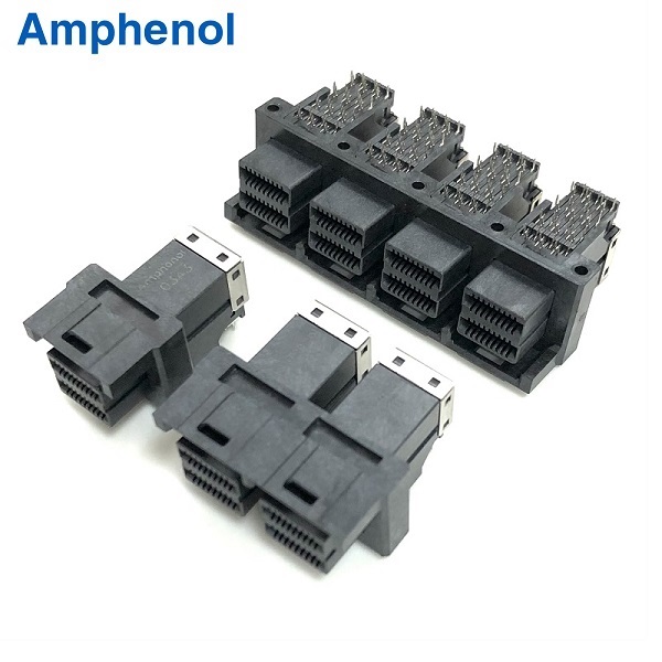 MiniSAS HD 36Pin R/A Connector (1x1, 1x2, 1x4 Type)