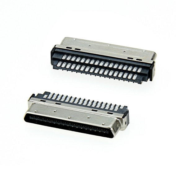 VHDCI 68Pin Male Solder Type Connector Pitch=0.8mm