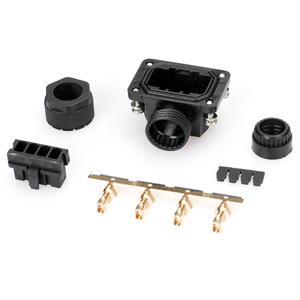 JN4 4Pin Waterproof Encoder Connector for Mitsubishi Motor  (JAE:  JN4FT04SJ1-R)