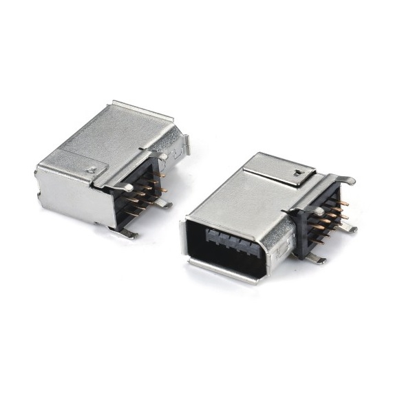 SCR 10Pin Female Connector R/A DIP Type (SM-10P)