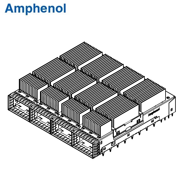 OSFP 1x4 Cage With Heat Sink