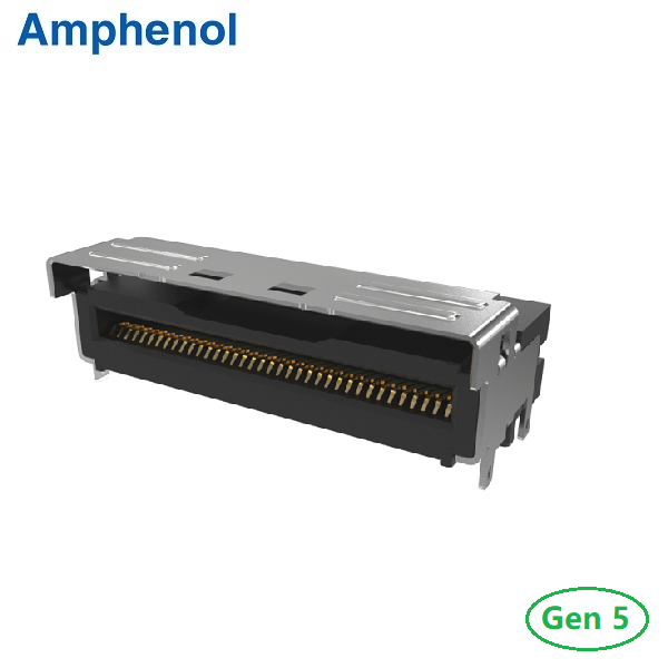 MCIO 74Pin R/A Type Connector PCIe Gen5