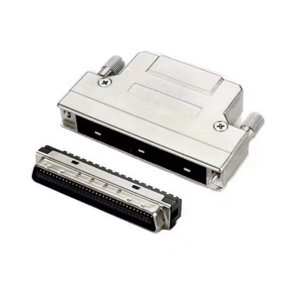 SCSI 68Pin Male Connector With Zinc Hood(Screw Type)