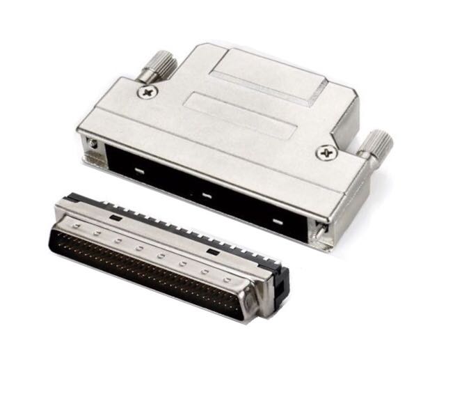 SCSI-II 68Pin Male Connector With Zinc Hood(Screw Type)