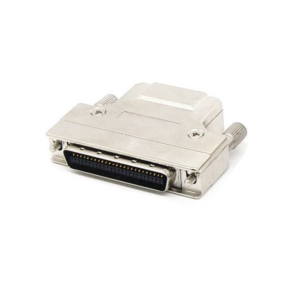 SCSI 50Pin Male Connector With Zinc Hood(Screw Type)