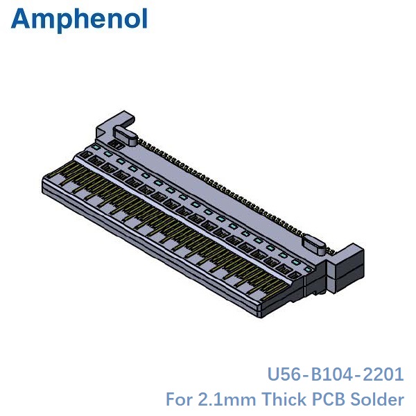 CFP2 Plug Connector For 2.1mm Thick PCB Solder