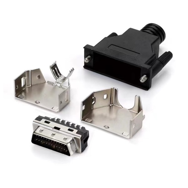 SCSI-II 26Pin Male Connector With ABS Hood(Screw Type)