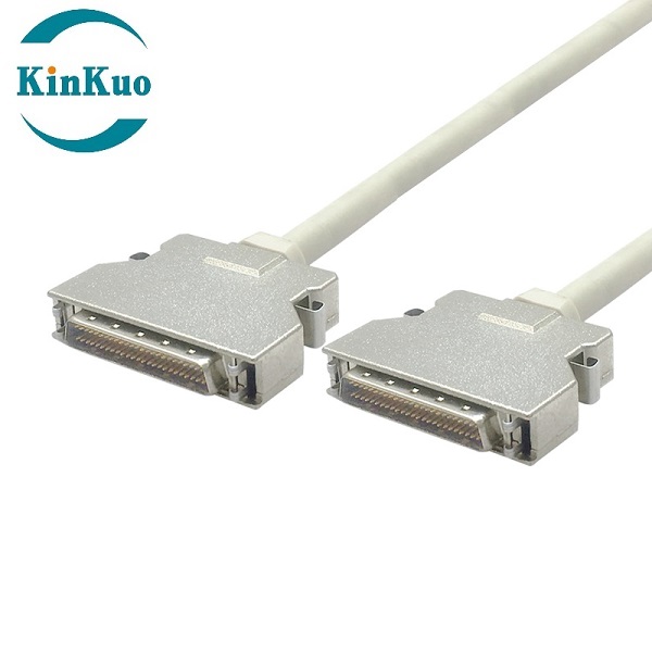 SCSI-II 50Pin Male Cable ZINC Hood Latch Type