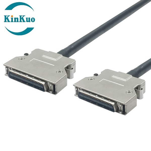 SCSI MDR 50Pin Male Cable ZINC Hood Latch Type