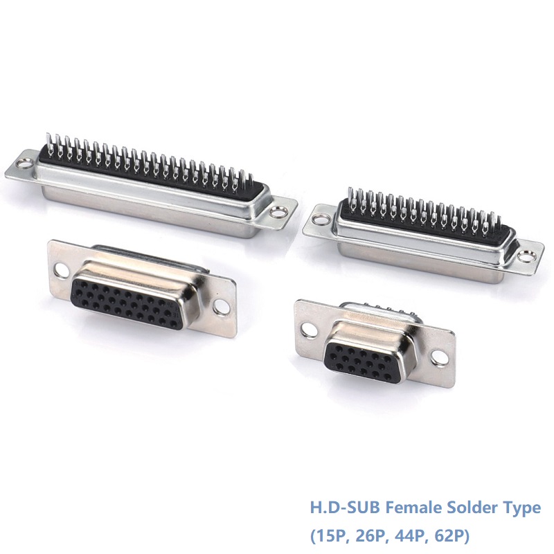 H.D-SUB Female Solder Type Connector(15P, 26P, 44P, 62P)Series
