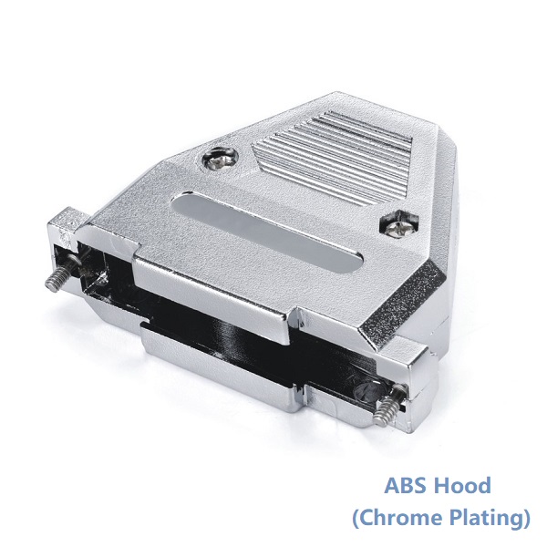 D-SUB 37Pin(HDB 62Pin)ABS Plastic Hood (Chrome Plating)