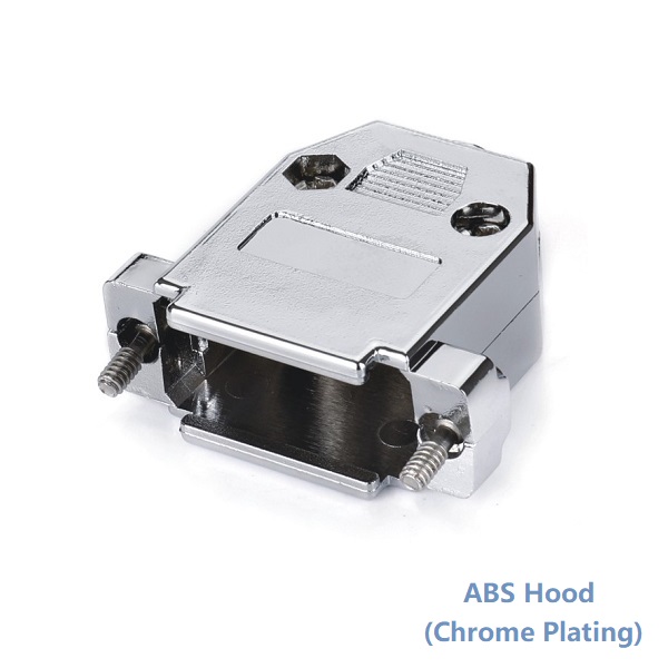 D-SUB 15Pin(HDB 26Pin)ABS Plastic Hood (Chrome Plating)