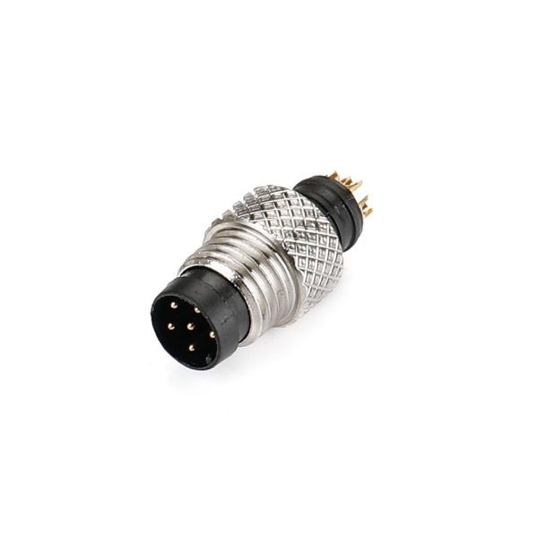 M8 6Pin Male Solder Type Connector for Cable (A Type)
