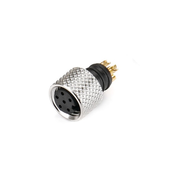M12 6Pin Female Solder Type Connector for Cable (A Type)