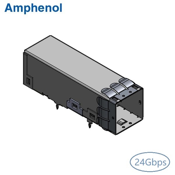 24Gbps SFF-8644 1x1 R/A Connector