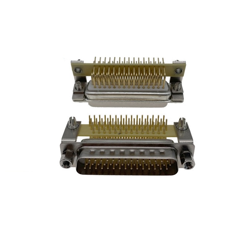 H.D-SUB 44Pin Male Machined PIN R/A Type Connector For PCB