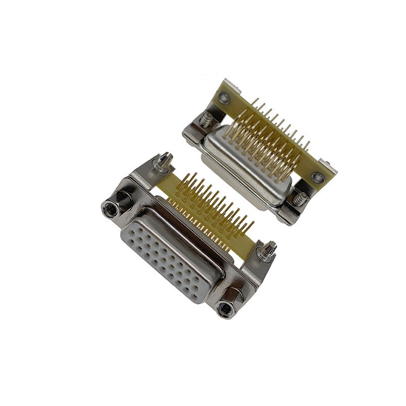 H.D-SUB 26Pin Female Machined PIN R/A Type Connector For PCB