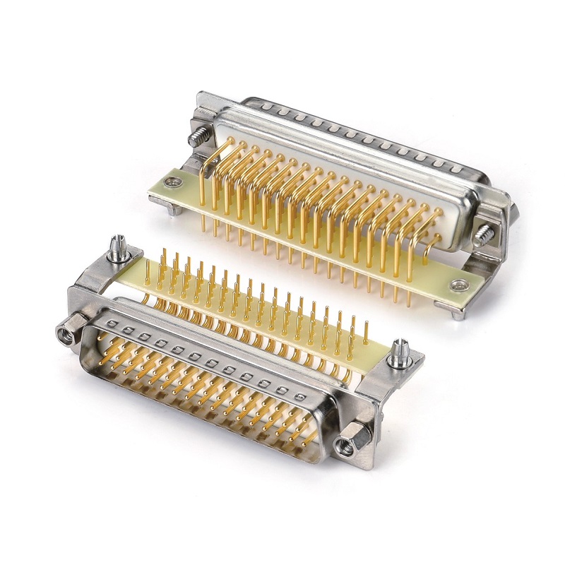 D-SUB 50Pin Male Machined PIN R/A Type Connector For PCB