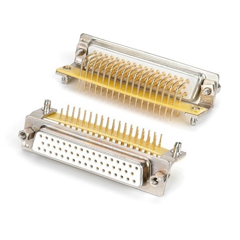 D-SUB 50Pin Female Machined PIN R/A Type Connector For PCB