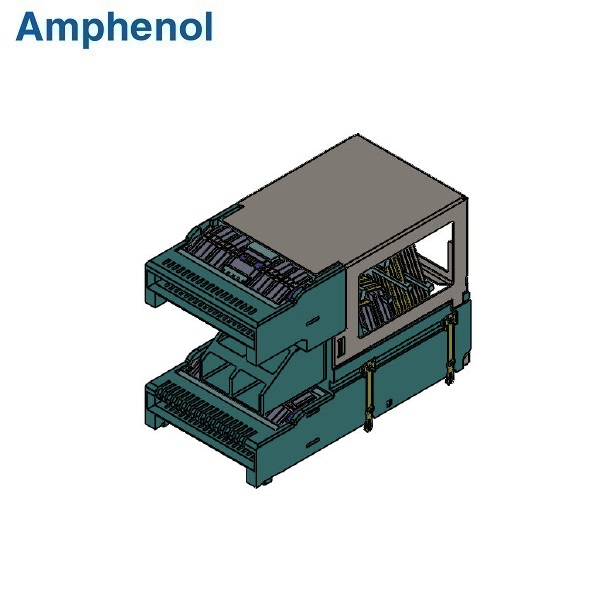 QSFP-DD 112G 2x1 Stacked SMT Connector