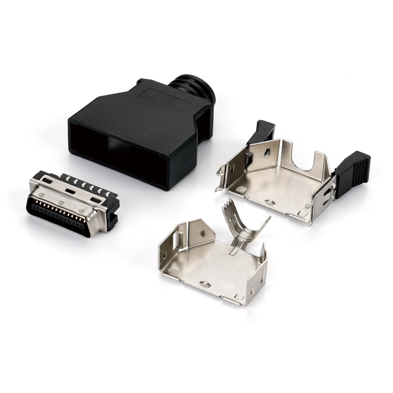 SCSI 26Pin Male Connector With ABS Hood(Latch Type)